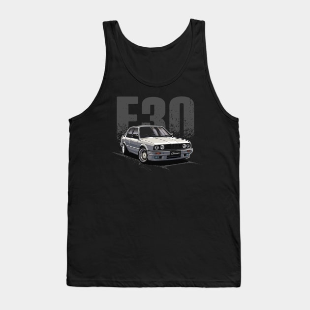 Classic E30 Gang (White) Tank Top by Jiooji Project